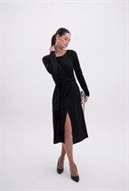 Платье вечернее с поясом - фото 127992