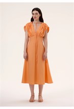 Платье с драпировками "Танита" - фото 128031