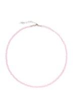 чокер из розовых цирконов - фото 128446