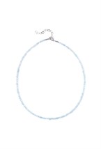 чокер из аквамарина - фото 128450