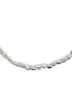 чокер из серебряного гематита - фото 128456