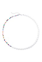 чокер-половинка из жемчуга и бисера - фото 128467