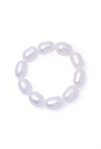 кольцо из продолговатого жемчуга - фото 128471