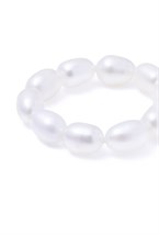 кольцо из продолговатого жемчуга - фото 128472