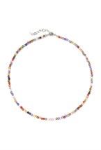 чокер из разноцветных цирконов - фото 128473