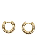 серьги-конго золотистого цвета - фото 128503