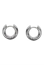 серьги-конго серебристые - фото 128514