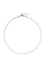 чокер из ясно-голубого ларимара - фото 128544