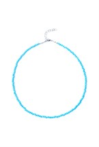 чокер из голубого турквенита - фото 128562