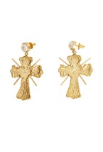 Серьги - кресты - фото 128617