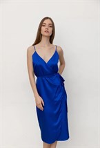 Шелковое платье на запах - фото 128939