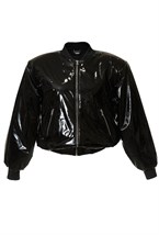 Бомбер лаковый - фото 129302