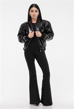 Бомбер лаковый - фото 129304