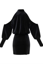 Платье бархатное "Пиковая дама" - фото 129322