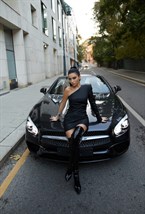 Платье кожаное - фото 129348