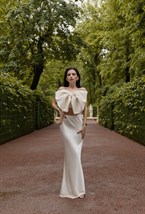 Шелковая юбка макси - фото 129396