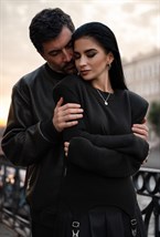 Свитер с подвязками - фото 129428