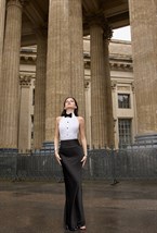 Шелковая юбка макси - фото 129469