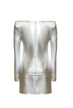 Платье кожаное - фото 129545