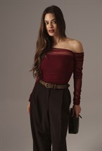 Топ Vivienne бордо - фото 129637