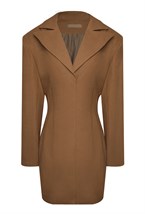 Платье-пиджак Bruna caramel - фото 129668