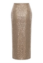 Юбка с пайеткамии бронза - фото 129712