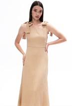 Платье в горох Petit pois beige - фото 129859