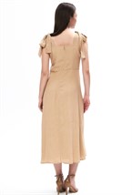 Платье в горох Petit pois beige - фото 129860