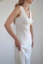 Платье из вязаного трикотажа - фото 129943