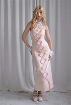 Платье с акцентной шнуровкой - фото 130025