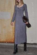 Платье с глубоким вырезом - фото 130125