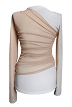 Лонгслив со сборками - фото 130133