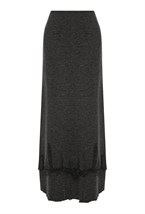 Юбка макси с рваным краем - фото 130161