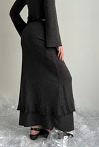 Юбка макси с рваным краем - фото 130164