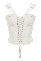 Топ-корсет с оборкой - фото 130213