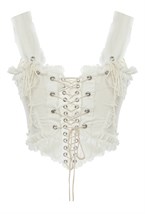 Топ-корсет с оборкой - фото 130214