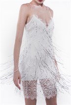 Платье с инкрустированными нитями - фото 130281