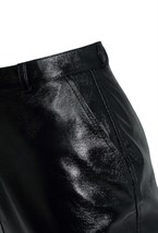 «Glow» Юбка мини из лакированной кожи - фото 132022