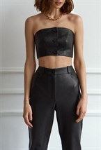 Топ из эко-кожи - фото 132328