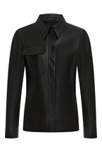 Рубашка из кожи - фото 132848