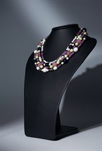 Бусы кварц, аметист - фото 132966