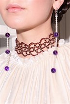 Чокер из граната - фото 132970