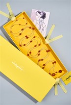 Аркан лабрадорит, сердолик - фото 133007