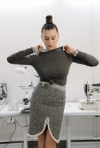 Юбка BOUCLÉ SKIRT - фото 133080