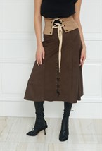 Юбка SUEDE SKIRT - фото 133090