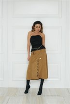 Юбка SUEDE SKIRT - фото 133091