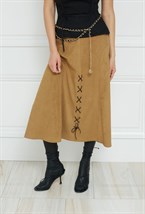 Юбка SUEDE SKIRT - фото 133092