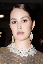 Бусы перламутр, лабрадорит - фото 133123