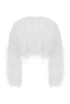 Жакет со страусиными перьями - фото 133777