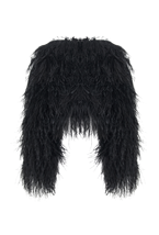 Жакет со страусиными перьями - фото 133778